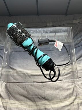 Revlon Teal Round Ceramic Hot Air Brush